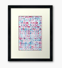 Brush Strokes Framed Print