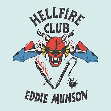 Eddie Munson Hellfire Club Kids T-Shirt for Sale by krypton4shirt