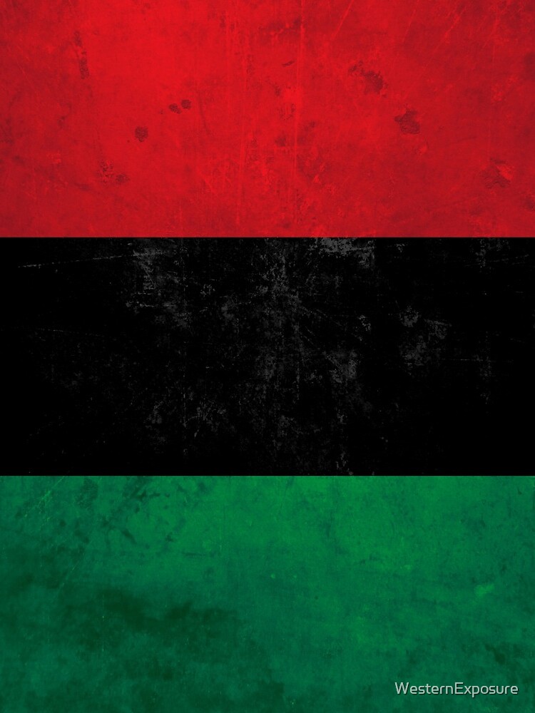 Distressed Afro-American / Pan-African / UNIA flag by WesternExposure