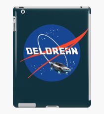 Back to the Future - DeLorean + Nasa Logo iPad Case/Skin