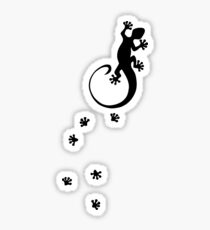 Lizard silhouette Sticker