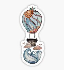 Floating Away Over the Seas Sticker