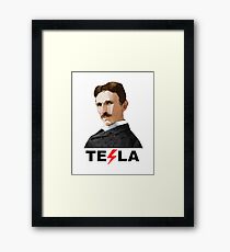Tesla, the Inventor Framed Print