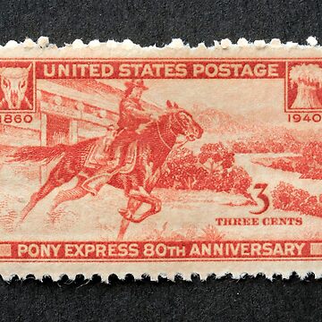 1940 3 Pony Express Postage Stamp