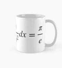 The relation between π and e Classic Mug