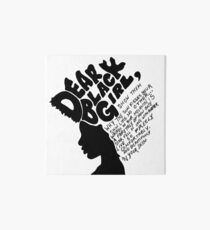 Dear Black Girl Art Board