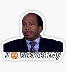 Pretzel Day Sticker