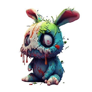 Zombie Bunny Plush Mini Backpack