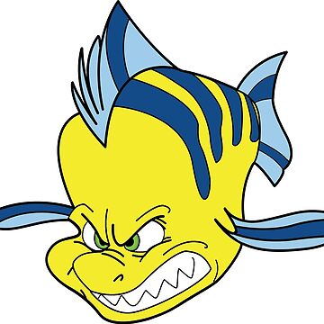 Angry Flounder Art Print for Sale by mmatt007