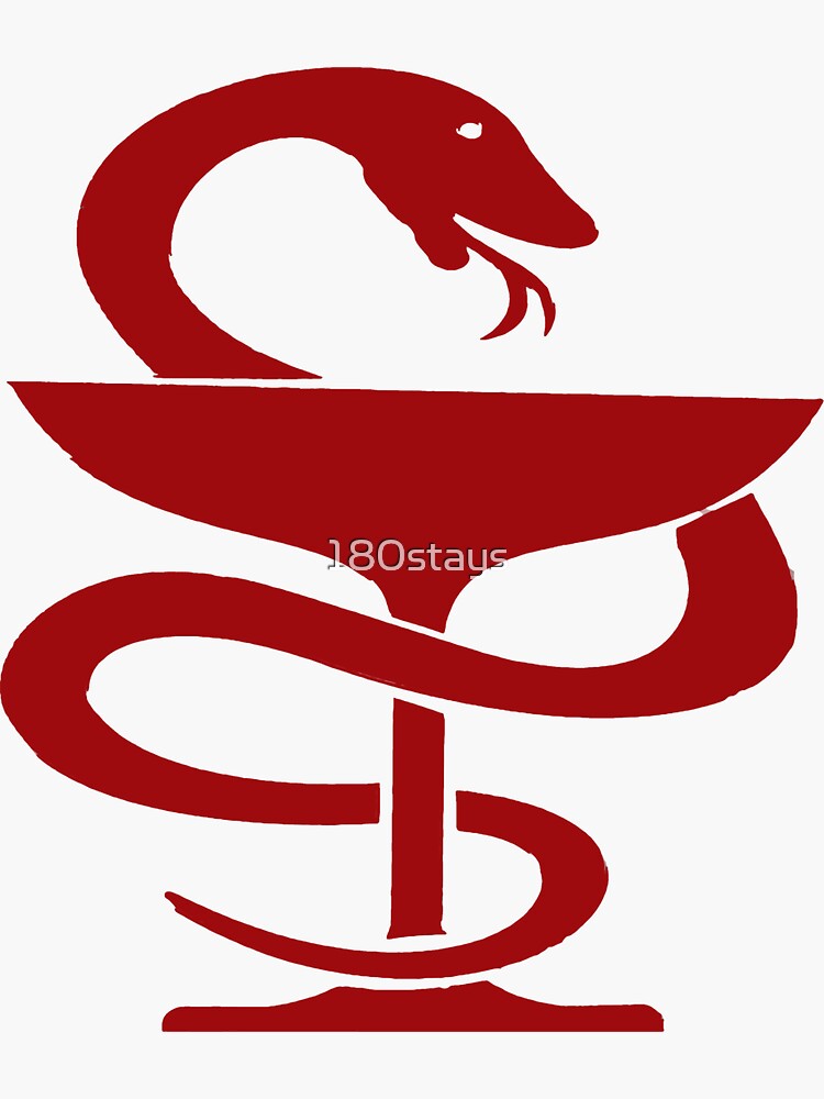 "Egyptian Medical Symbol" Sticker by 180stays Redbubble