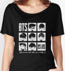 BTS WE ARE BULLETPROOF Chibi Women's Relaxed Fit T-Shirt