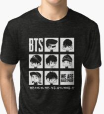 BTS WE ARE BULLETPROOF Chibi Tri-blend T-Shirt