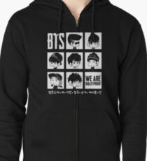Sudadera con capucha y cremallera BTS SOMOS BULLETPROOF Chibi
