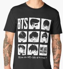 BTS WE ARE BULLETPROOF Chibi Men's Premium T-Shirt