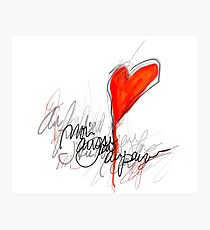 We all have something to say Photographic Print
