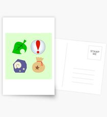 Animal Crossing Icons Postcards