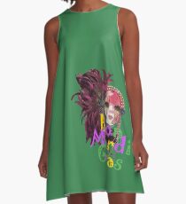 Bon Mardi Gras A-Line Dress