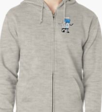 Blur Milky carton pixel art Zipped Hoodie