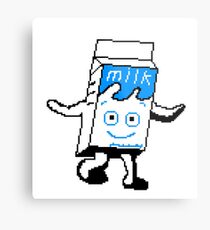 Blur Milky carton pixel art Metal Print