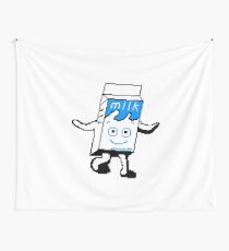 Blur Milky carton pixel art Wall Tapestry