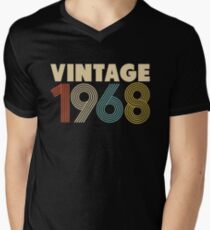 Jahrgang 1968 T-Shirt mit V-Ausschnitt für Männer
