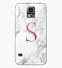 Monogram rose marble S Case/Skin for Samsung Galaxy