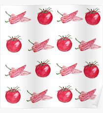 vegetables pattern Poster