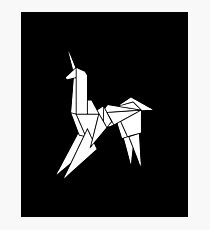 BLADERUNNER ORIGAMI UNICORN Photographic Print