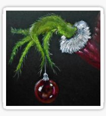 Grinch bauble Sticker