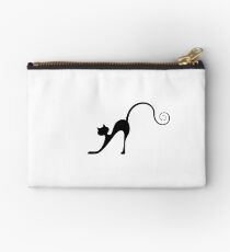 Black cat silhouette Studio Pouch