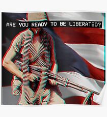 Prepare For Liberty - Vaporwave Poster