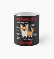 Anatomy of a Corgi Cute Dog Lover Gift Classic Mug