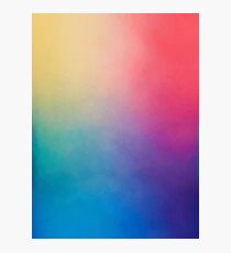 Rainbow Ombre Design Photographic Print