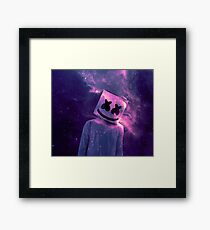 Marshmello Galaxy Purple Framed Print