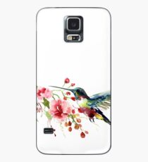 Funda/vinilo para Samsung Galaxy Colibrí y flores