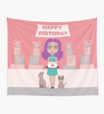 WISHING YOU THE HAPPIEST OF BIRTHDAYS! Wall Tapestry