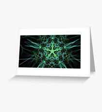 Blue and Green Whatsit Greeting Card