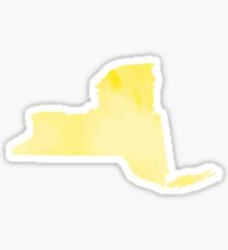 Gelbes Aquarell New York Sticker