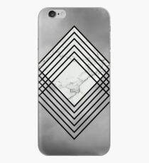 White Marble Diamond in Clouds Design iPhone Case