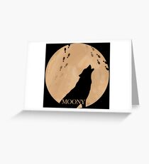 Moony Greeting Card