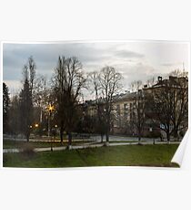 old city street in the morning Poster