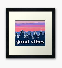 Good Vibes Framed Print