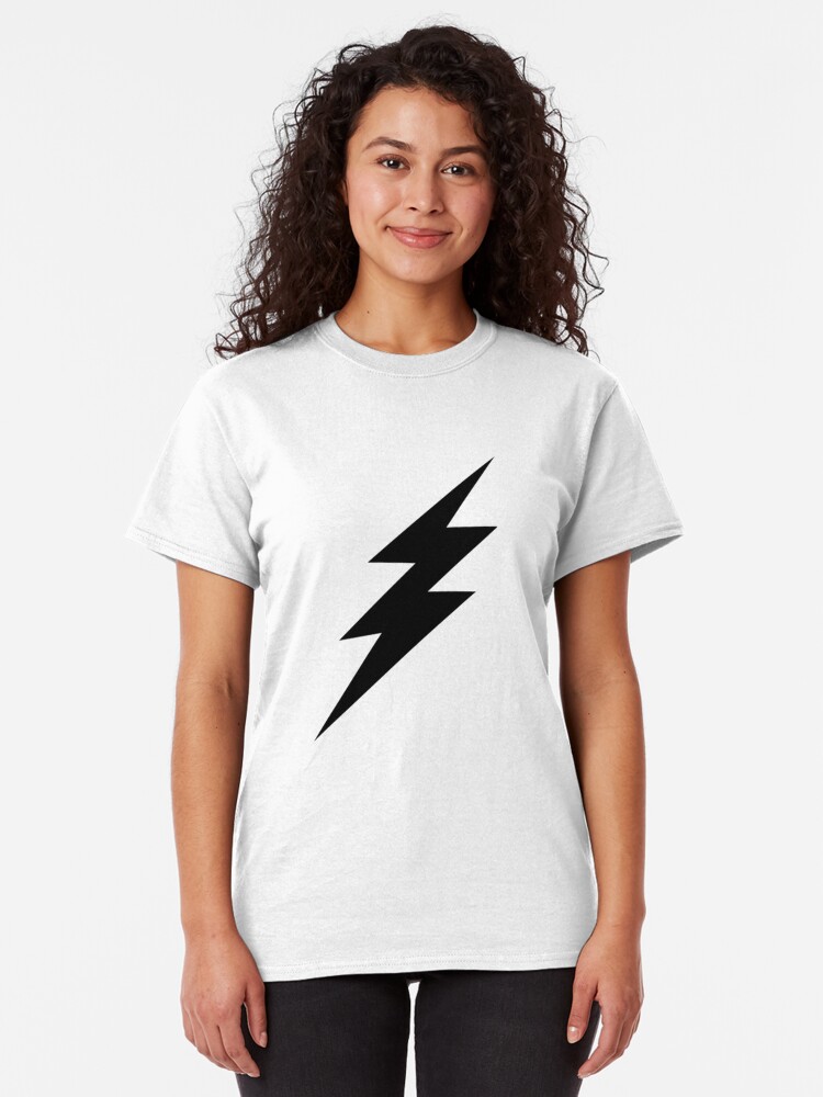 Black lightning t shirt