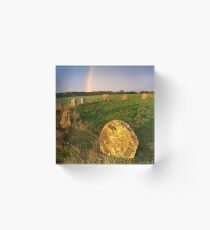 Merry maidens Stone Circle, Cornwall Acrylic Block