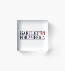 Bloque acrílico Ala Oeste Bartlet For America 1998