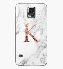 Monogram rose marble K Case/Skin for Samsung Galaxy