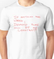 Desmond Hume Constant (Faradays Notizbuch) - Verloren Slim Fit T-Shirt