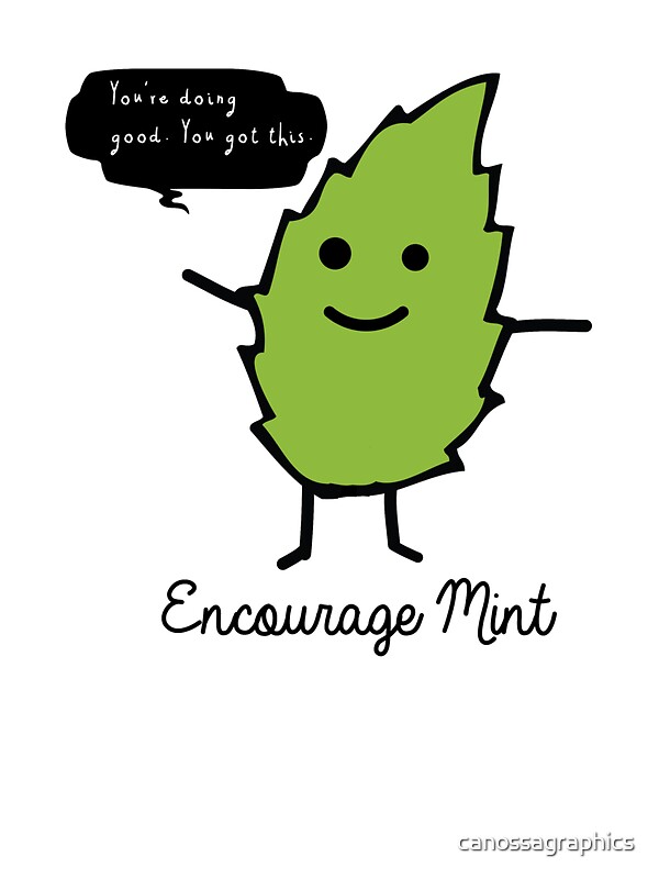  Encourage Mint Stickers By Canossagraphics Redbubble