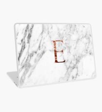 Monogram rose marble E Laptop Skin