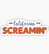 California Screamin' Farewell Sticker